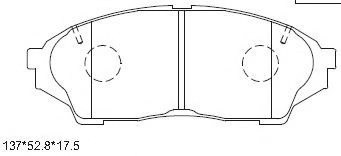 ASIMCO KD2716 Brake Pad Set, disc brake
